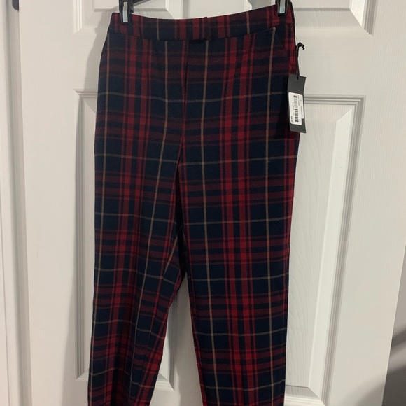 NWT Black Tape Plaid Pants XS - Picture 1 of 8